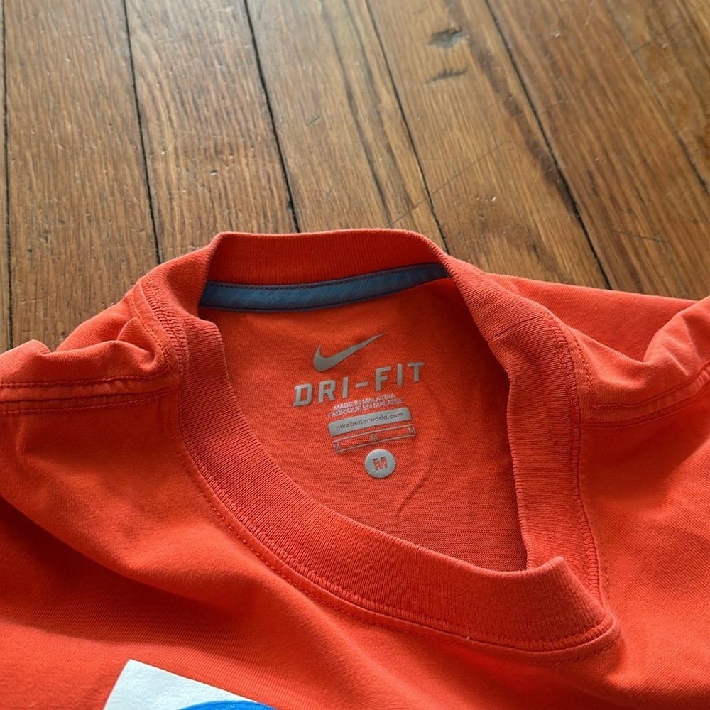 Sz M Men’s Nike Dri Fit Kevin Durant KD Orange Tshirt - Picture 3 of 4